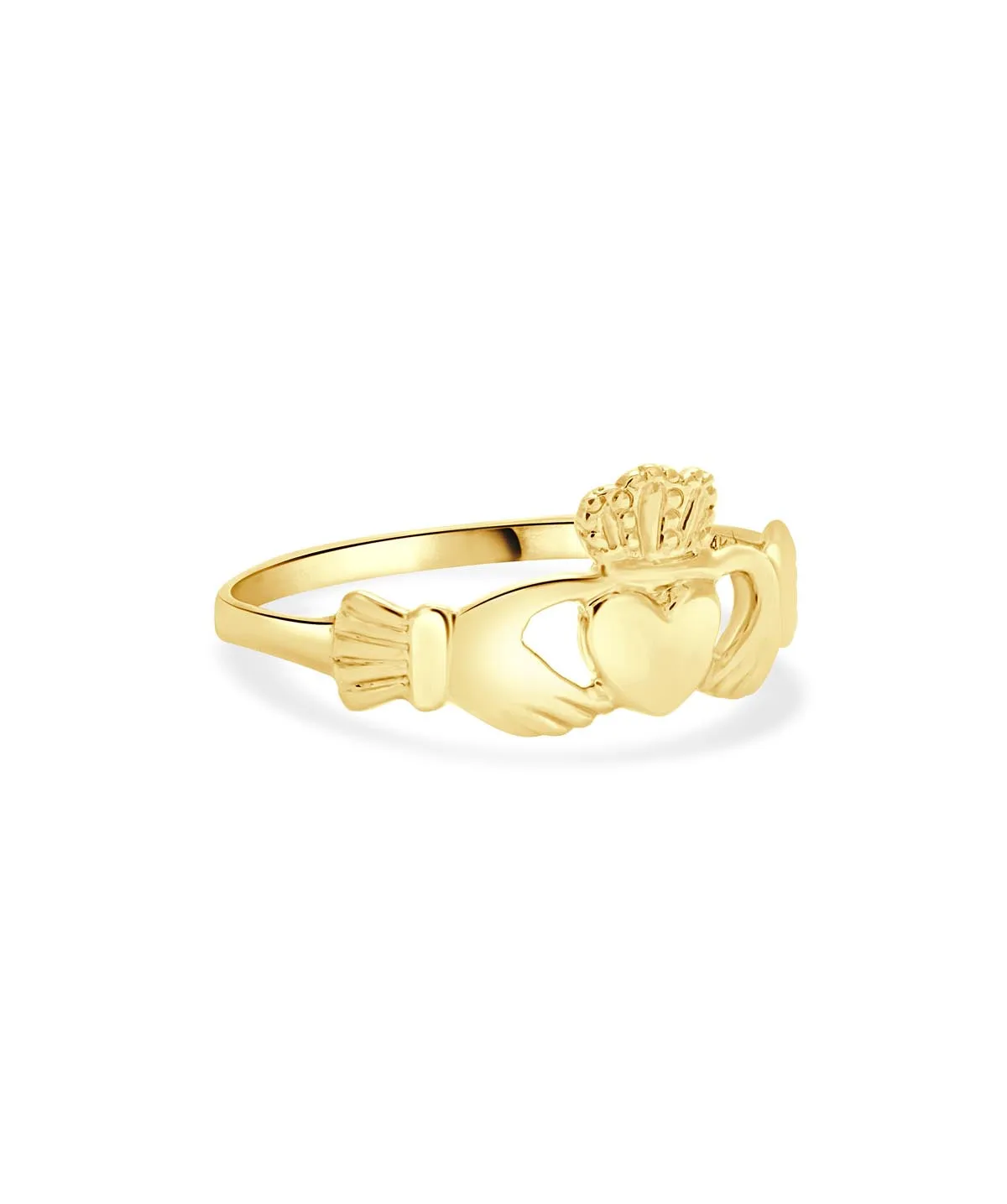 14K Yellow Gold Claddagh Ring