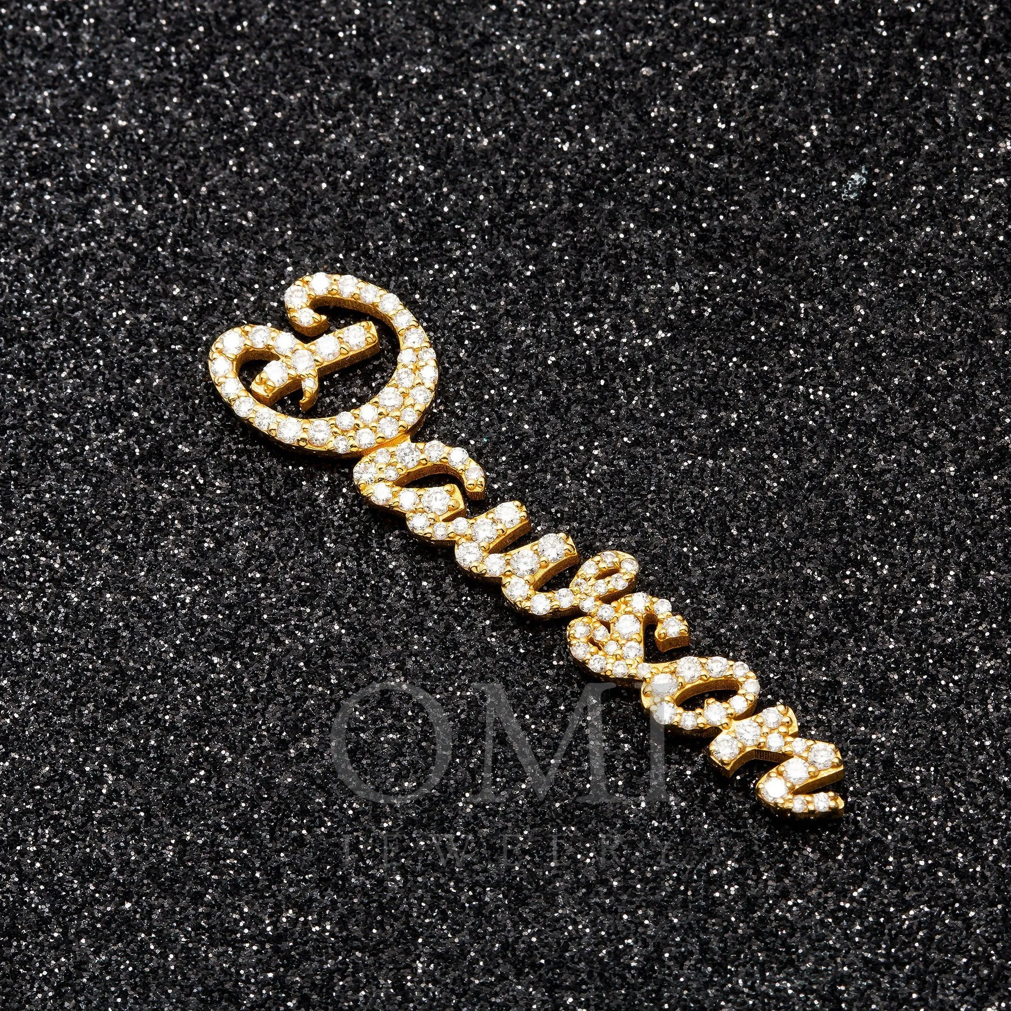 14K YELLOW GOLD DIAMOND CUSTOM PENDANT