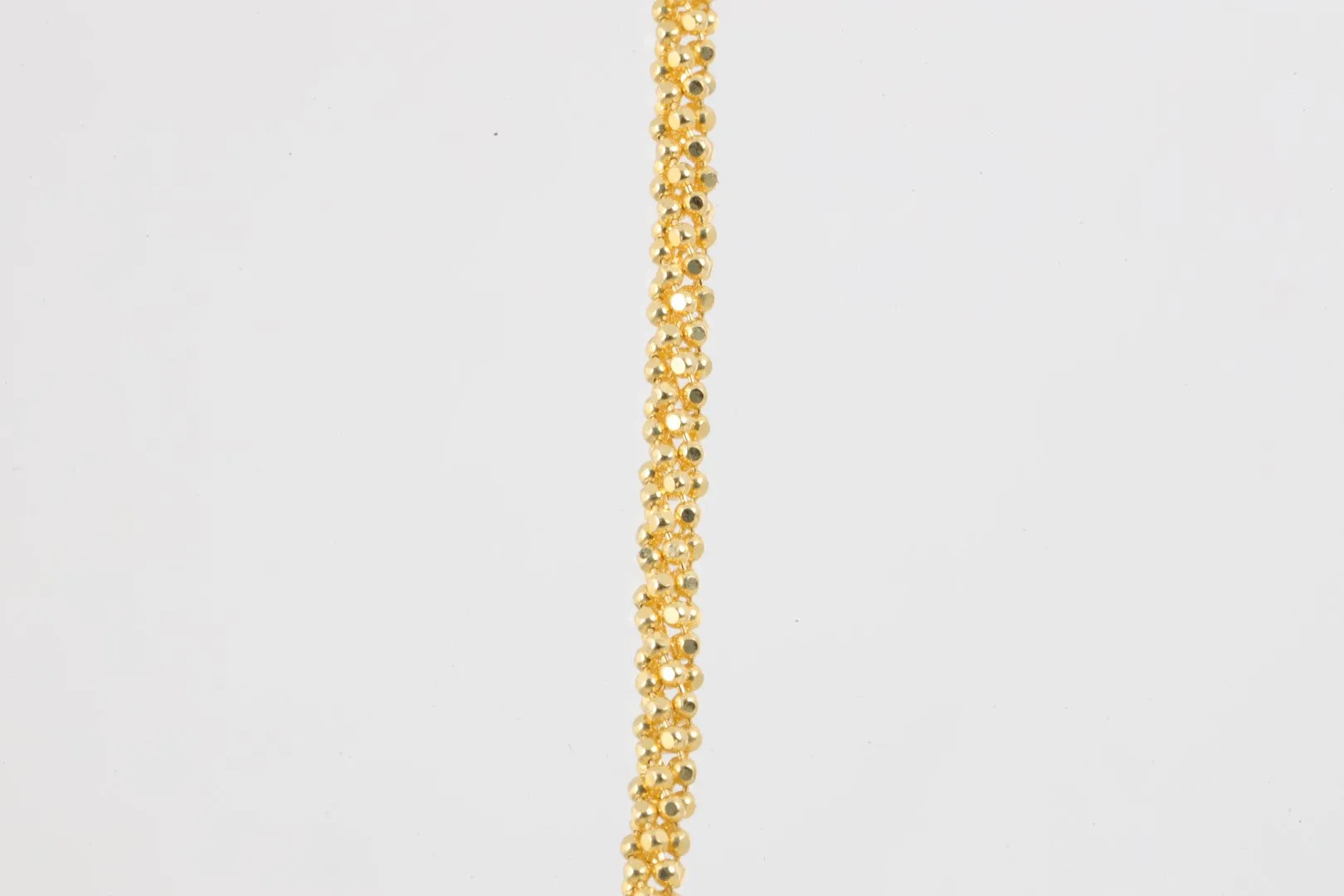 16" 14k Yellow Gold Popcorn Chain Necklace (7.72g.)