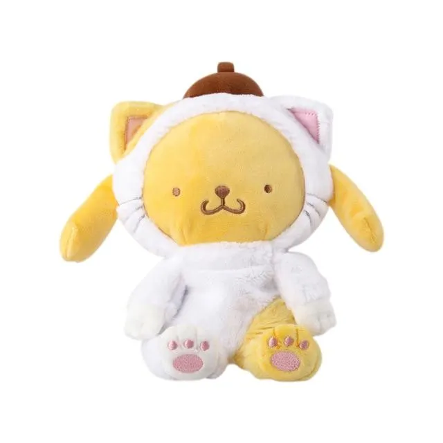 20CM Sanrio Kawaii Doll Cute Plush Toy My Melody with Bunny Ears Bow Sheep Bow Animals Soft Stuffed Plush Toy Kids Toys Gift