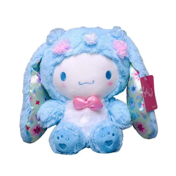 20CM Sanrio Kawaii Doll Cute Plush Toy My Melody with Bunny Ears Bow Sheep Bow Animals Soft Stuffed Plush Toy Kids Toys Gift