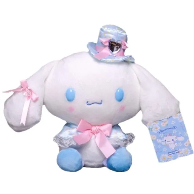 20CM Sanrio Kawaii Doll Cute Plush Toy My Melody with Bunny Ears Bow Sheep Bow Animals Soft Stuffed Plush Toy Kids Toys Gift