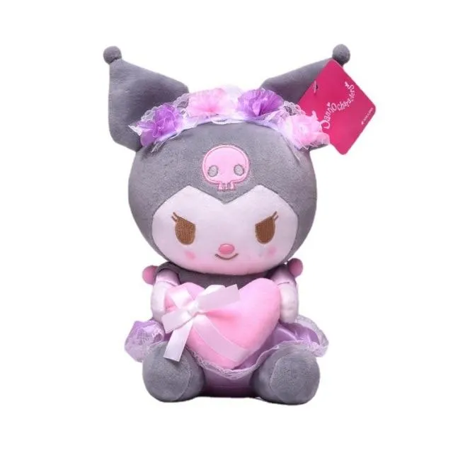 20CM Sanrio Kawaii Doll Cute Plush Toy My Melody with Bunny Ears Bow Sheep Bow Animals Soft Stuffed Plush Toy Kids Toys Gift