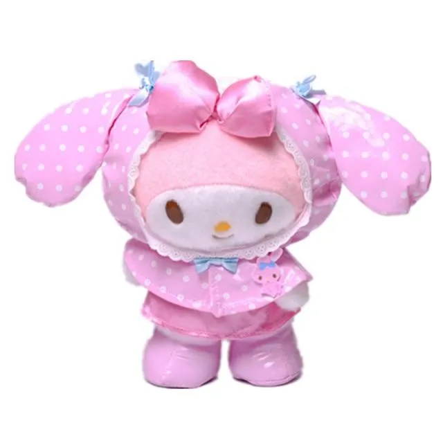 20CM Sanrio Kawaii Doll Cute Plush Toy My Melody with Bunny Ears Bow Sheep Bow Animals Soft Stuffed Plush Toy Kids Toys Gift