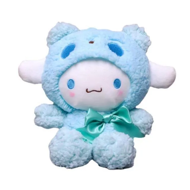 20CM Sanrio Kawaii Doll Cute Plush Toy My Melody with Bunny Ears Bow Sheep Bow Animals Soft Stuffed Plush Toy Kids Toys Gift