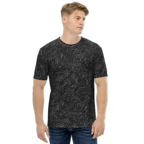 3D Black Ornament Pattern All-Over Print Men's T-shirt