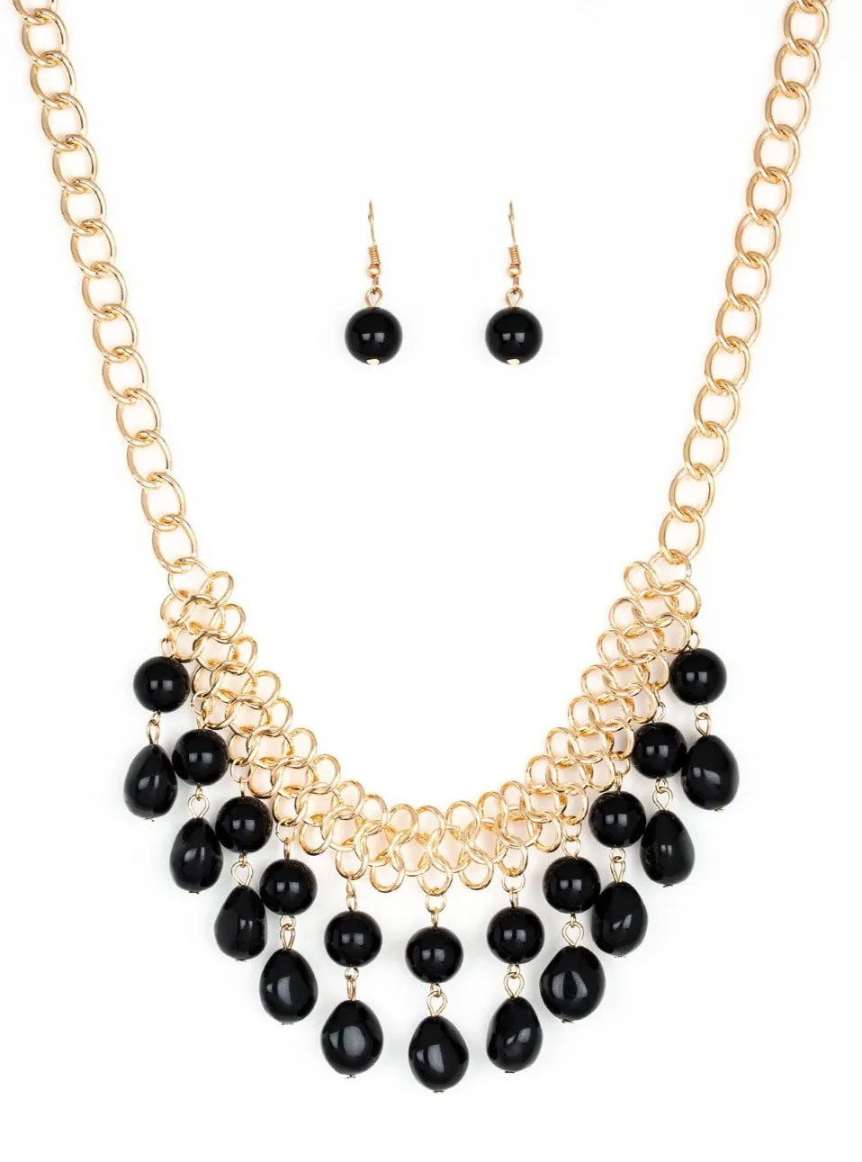 5th Avenue Fleek Black Necklace Set