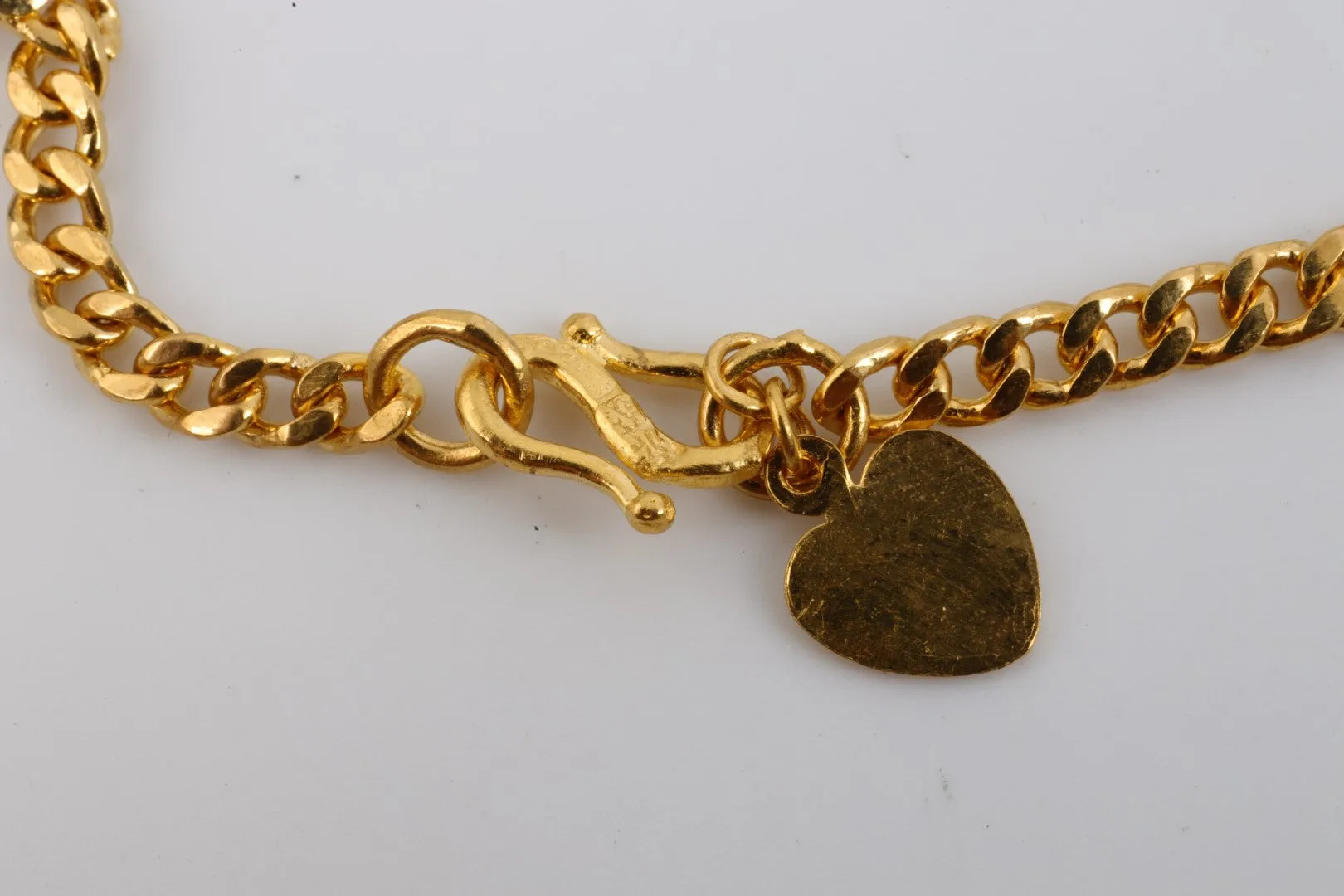 6.5" 24k Yellow Gold Station Bracelet (10.80g.)