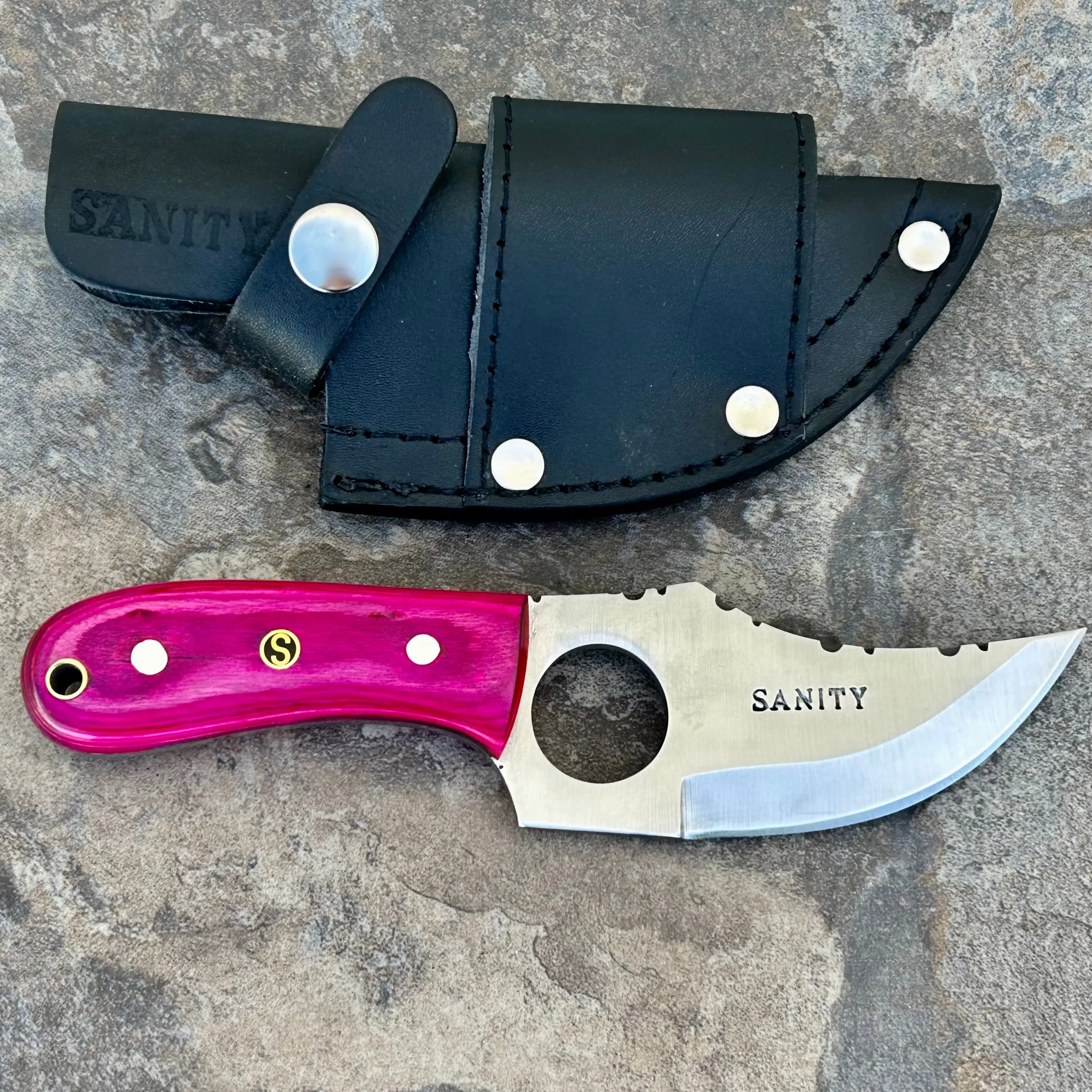 7” Jesse James - Pink Wood - D2 Steel - Horizontal & Vertical Carry - JJ019