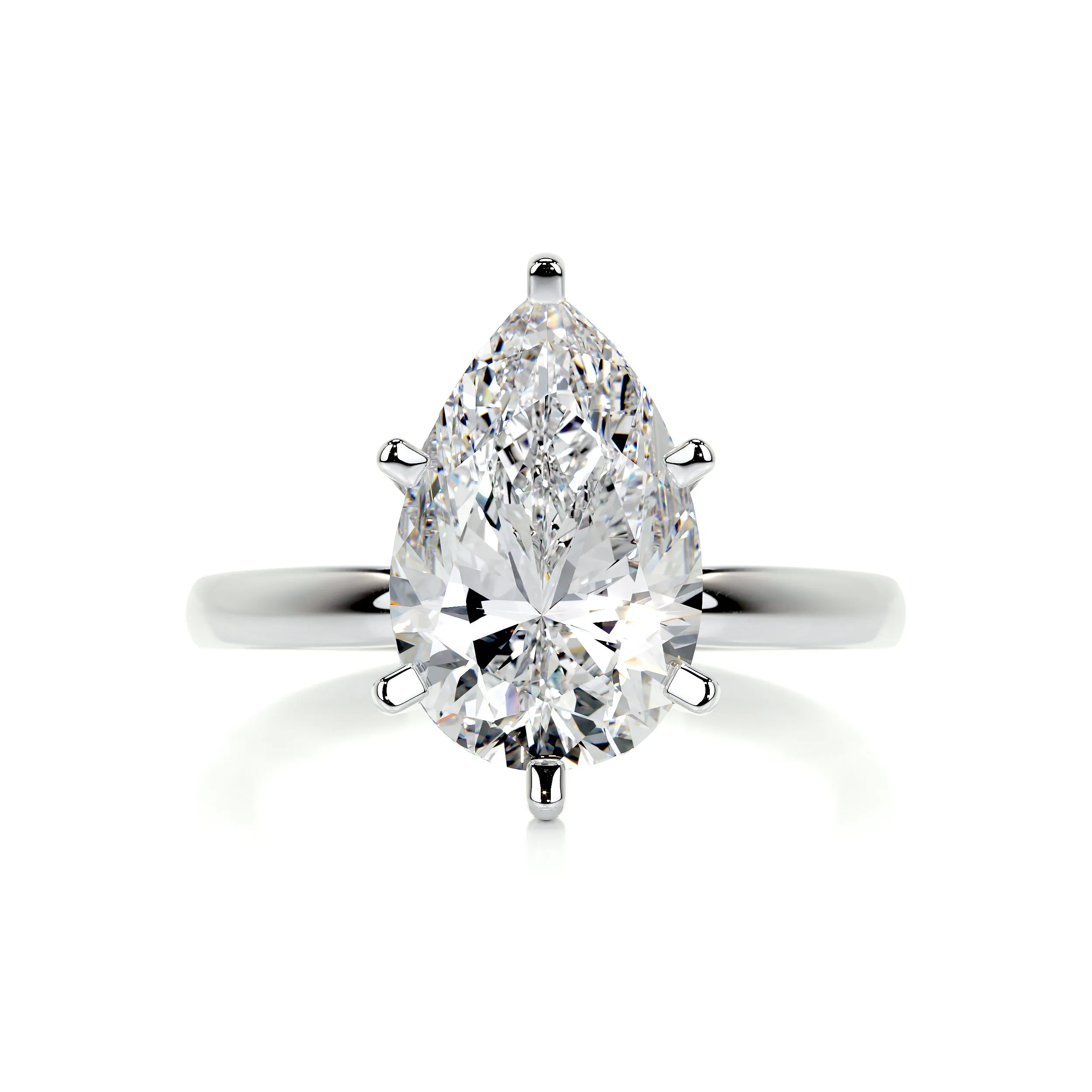 Adaline Diamond Engagement Ring -14K White Gold