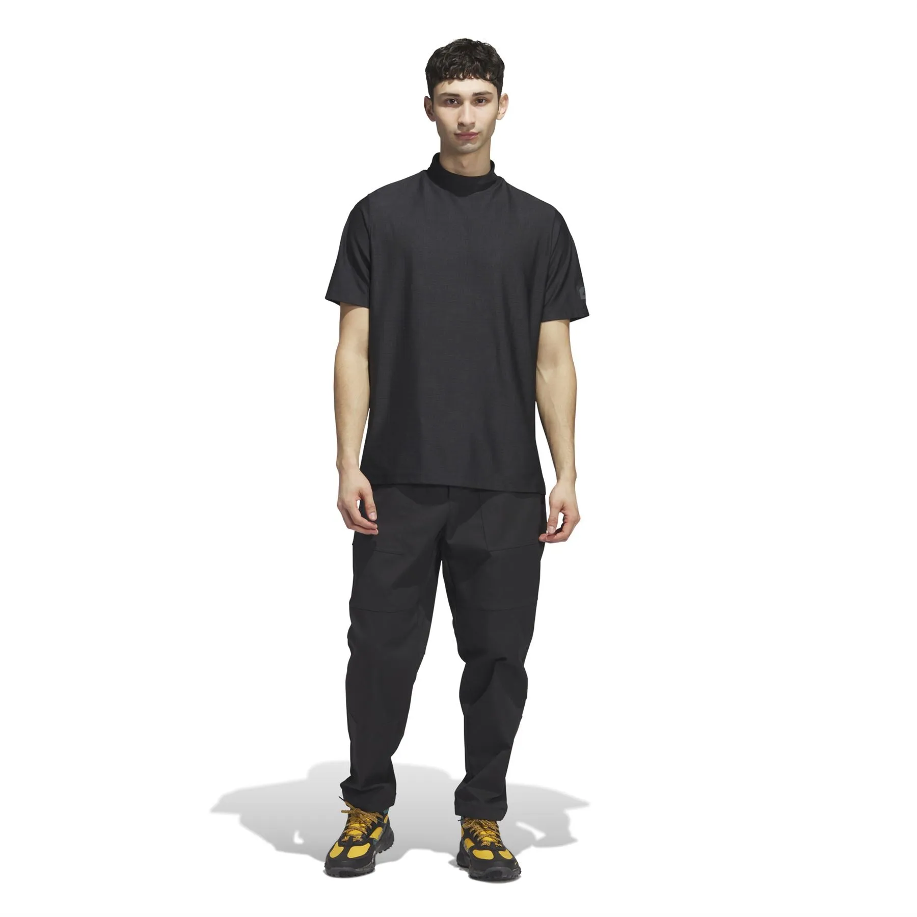 Adicross Mock Neck Polo Black - AW23