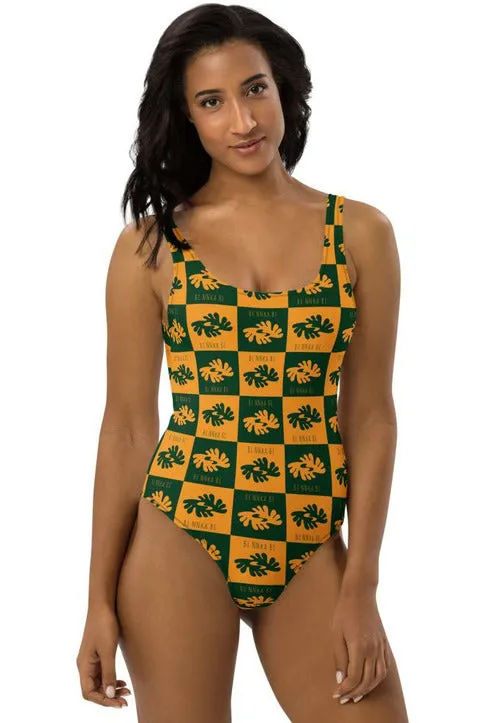 Adinkra Symbol - bi nnka bi - Harmony One-Piece Swimsuit