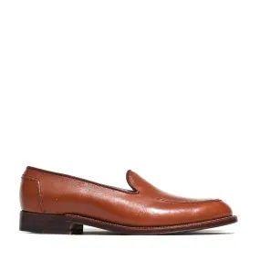 Alden Cognac Lady Calf Slip On With Mocc Stitch