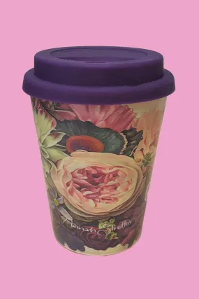 Annah Stretton Bamboo Eco Coffee Cup Peony