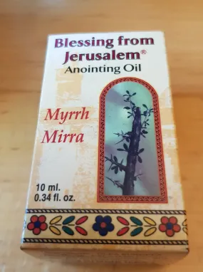 Anointing oil from israel Myhrr .  Made in Israel, 12 ml