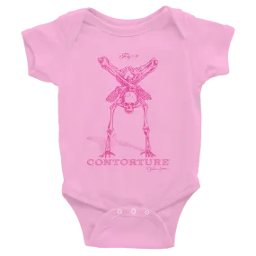 Baby Short Sleeve Bodysuit: PINKY