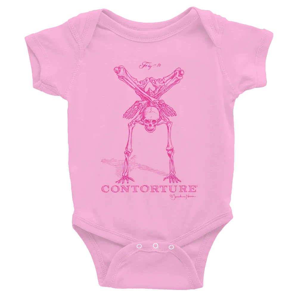 Baby Short Sleeve Bodysuit: PINKY