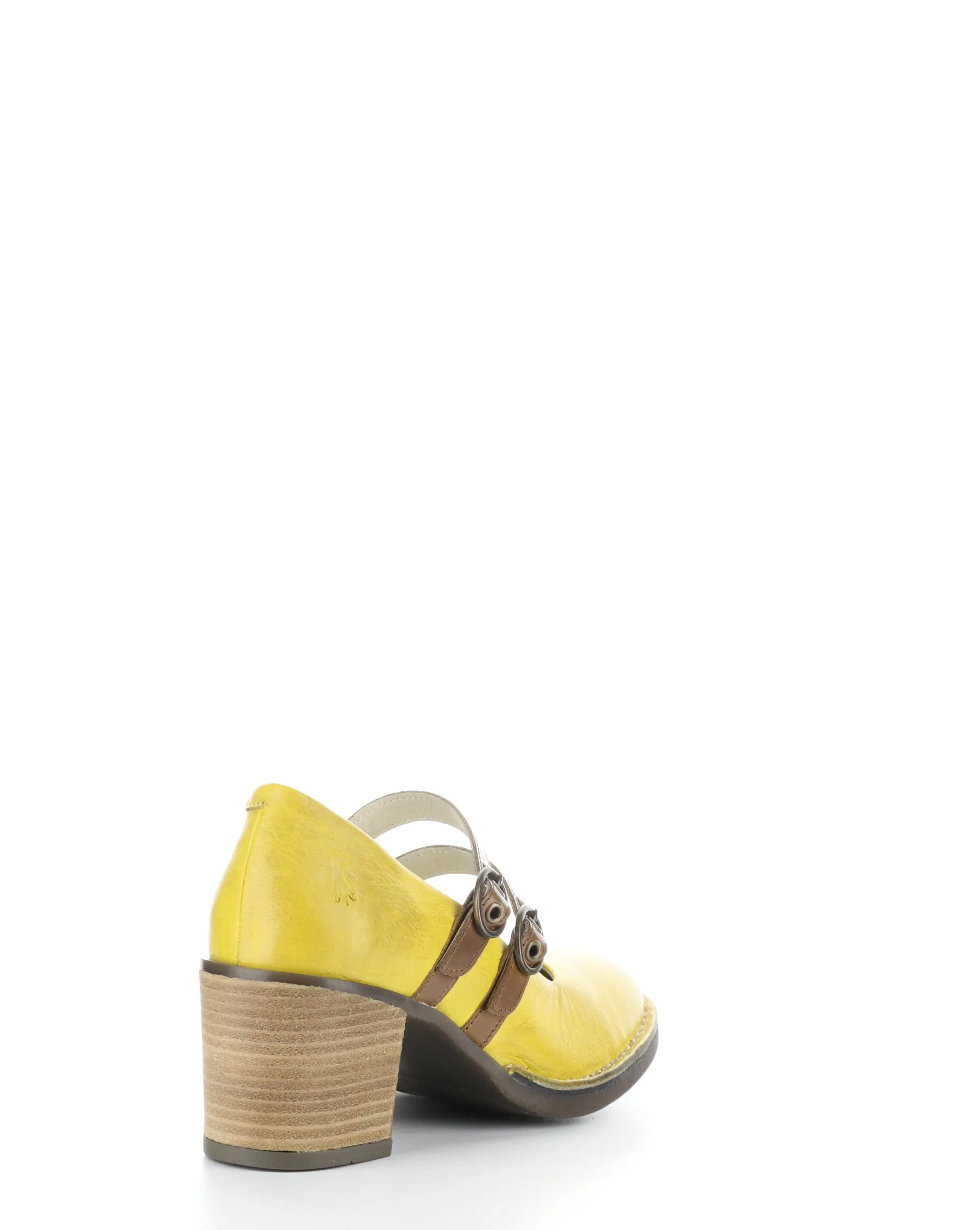 BALY106FLY 002 YELLOW/CAMEL Round Toe Shoes