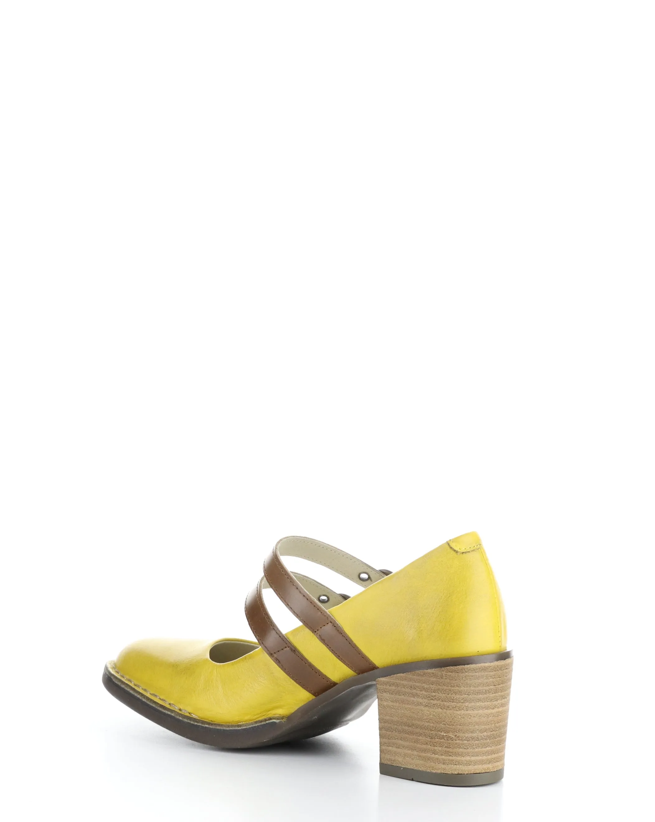 BALY106FLY 002 YELLOW/CAMEL Round Toe Shoes