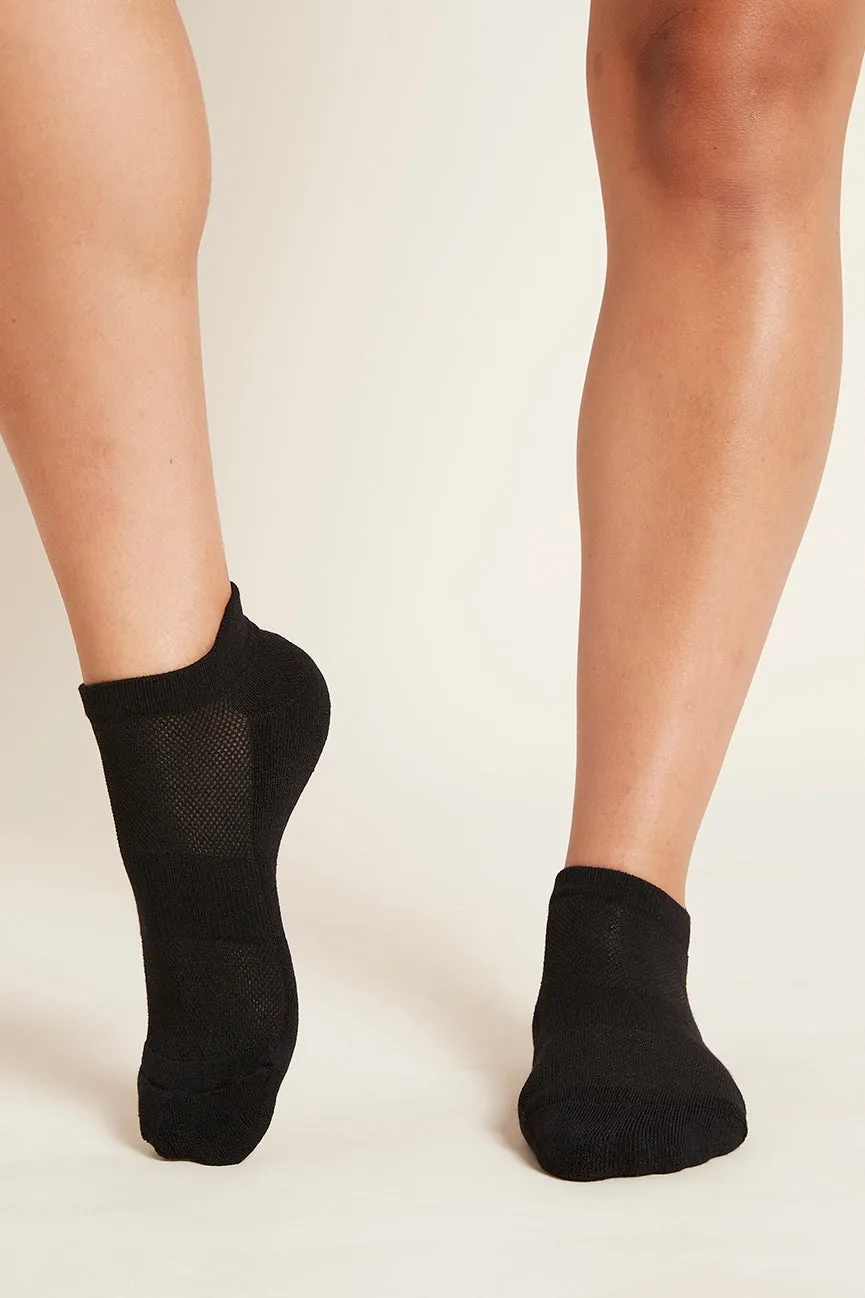 Bamboo Ankle Sport Socks - Black , White