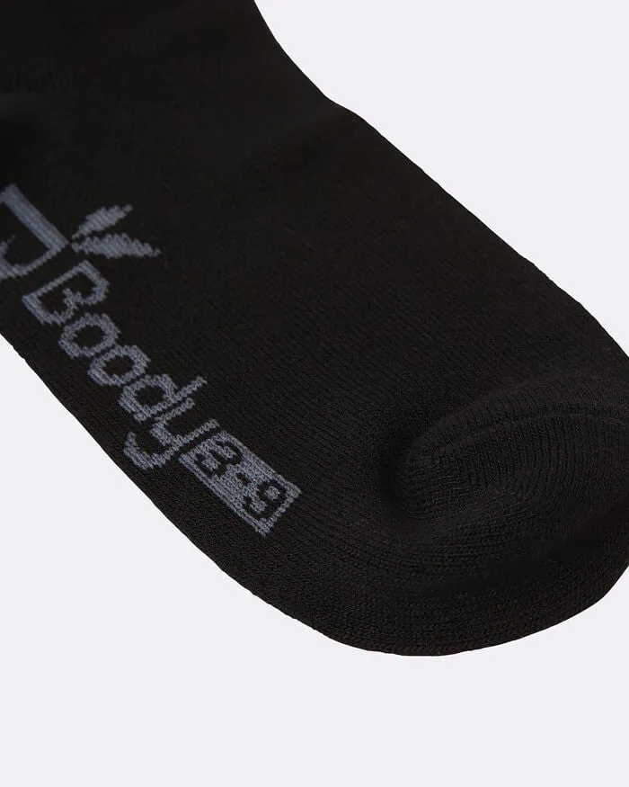 Bamboo Ankle Sport Socks - Black , White