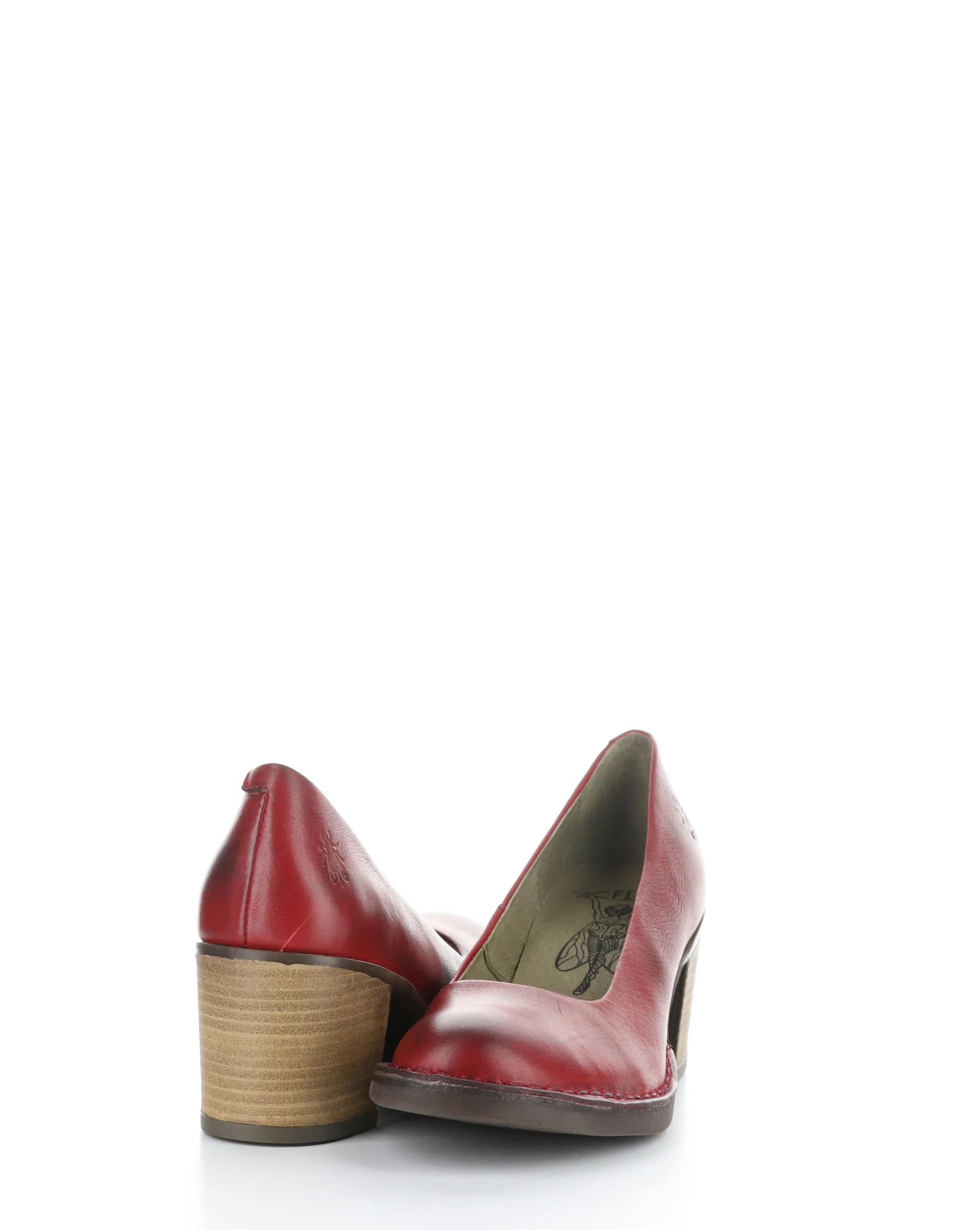 BERY104FLY 001 RED Round Toe Shoes