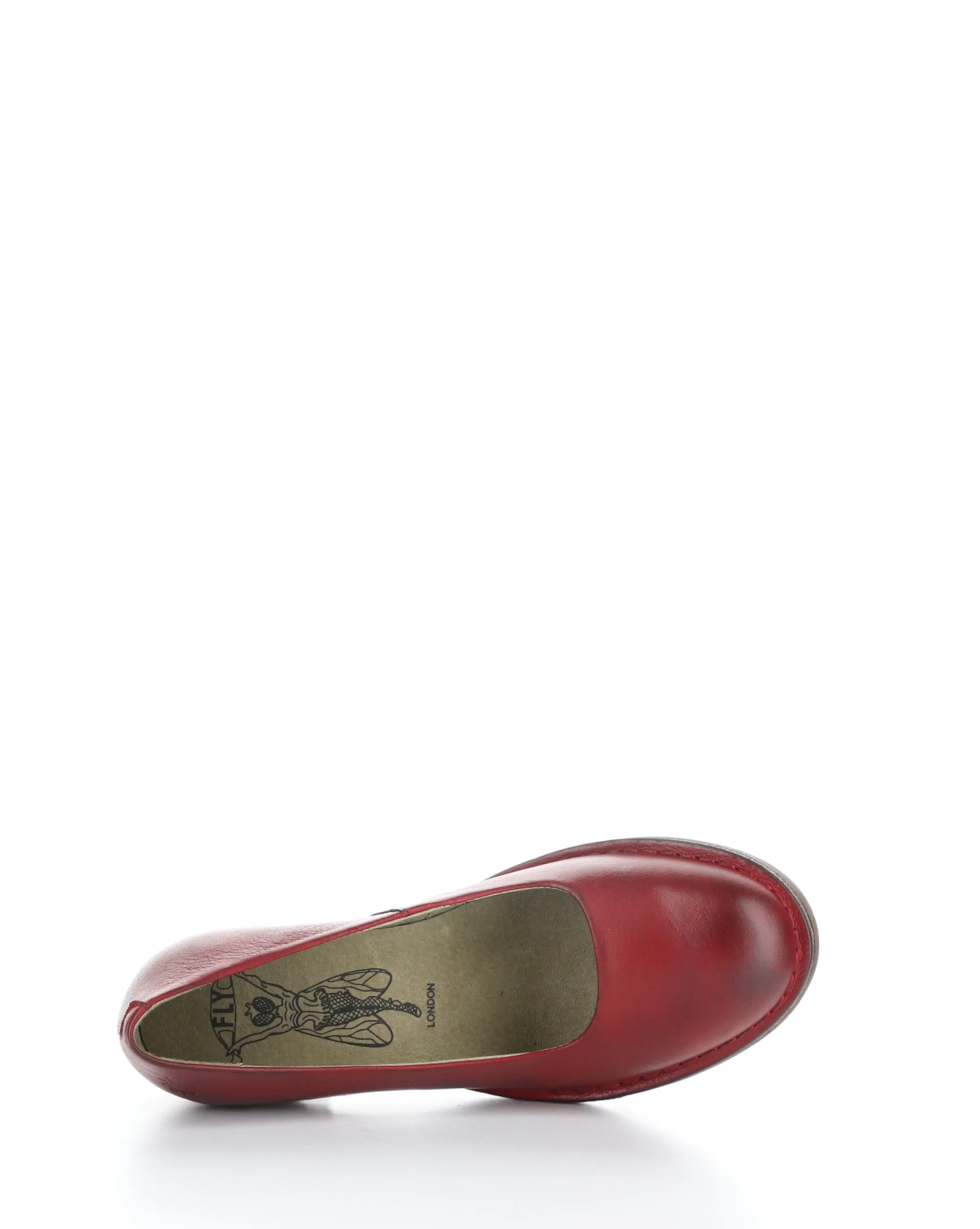 BERY104FLY 001 RED Round Toe Shoes