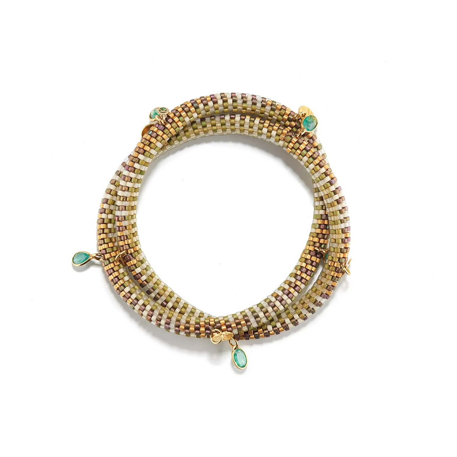 Bracelet, Emeralds and Gold