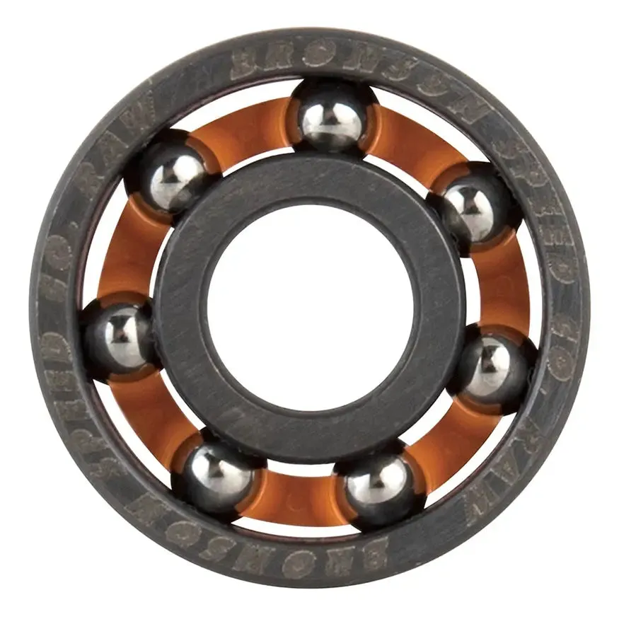 Bronson Speed Co. Raw Skateboard Bearings - 8 Pack