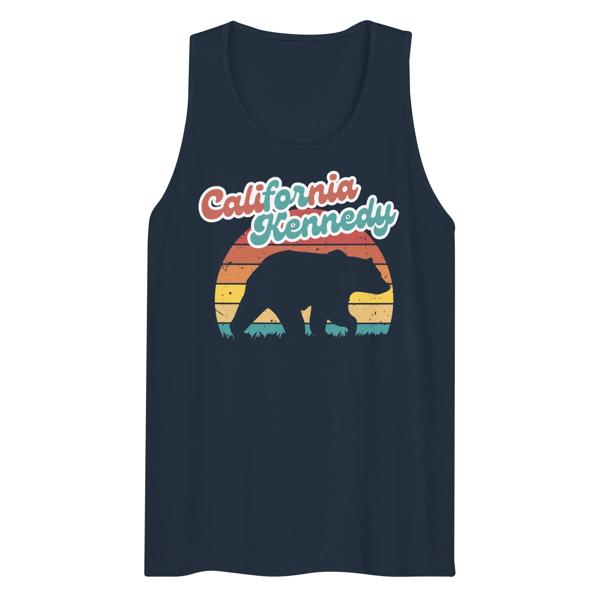 California for Kennedy Bear Men’s Tank Top