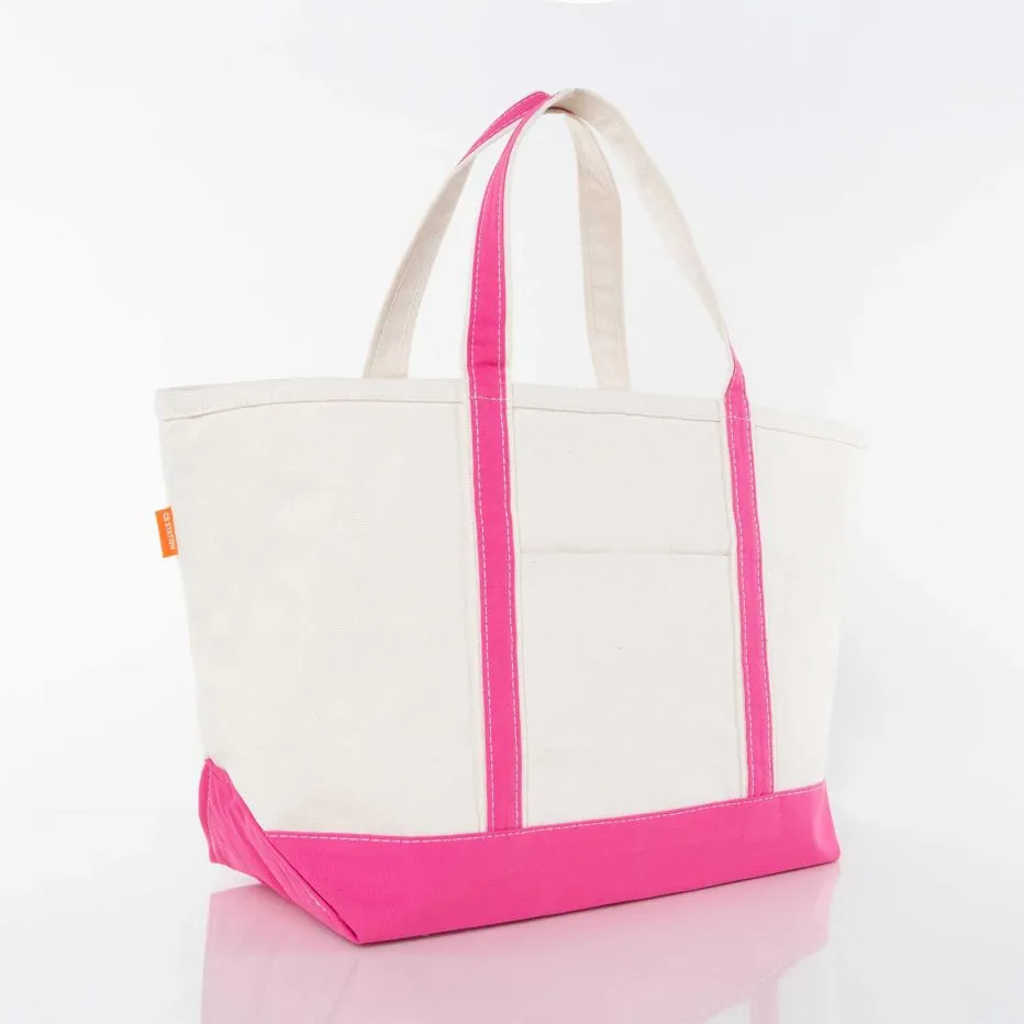 Canvas Large Boat Tote  - (five colorways)