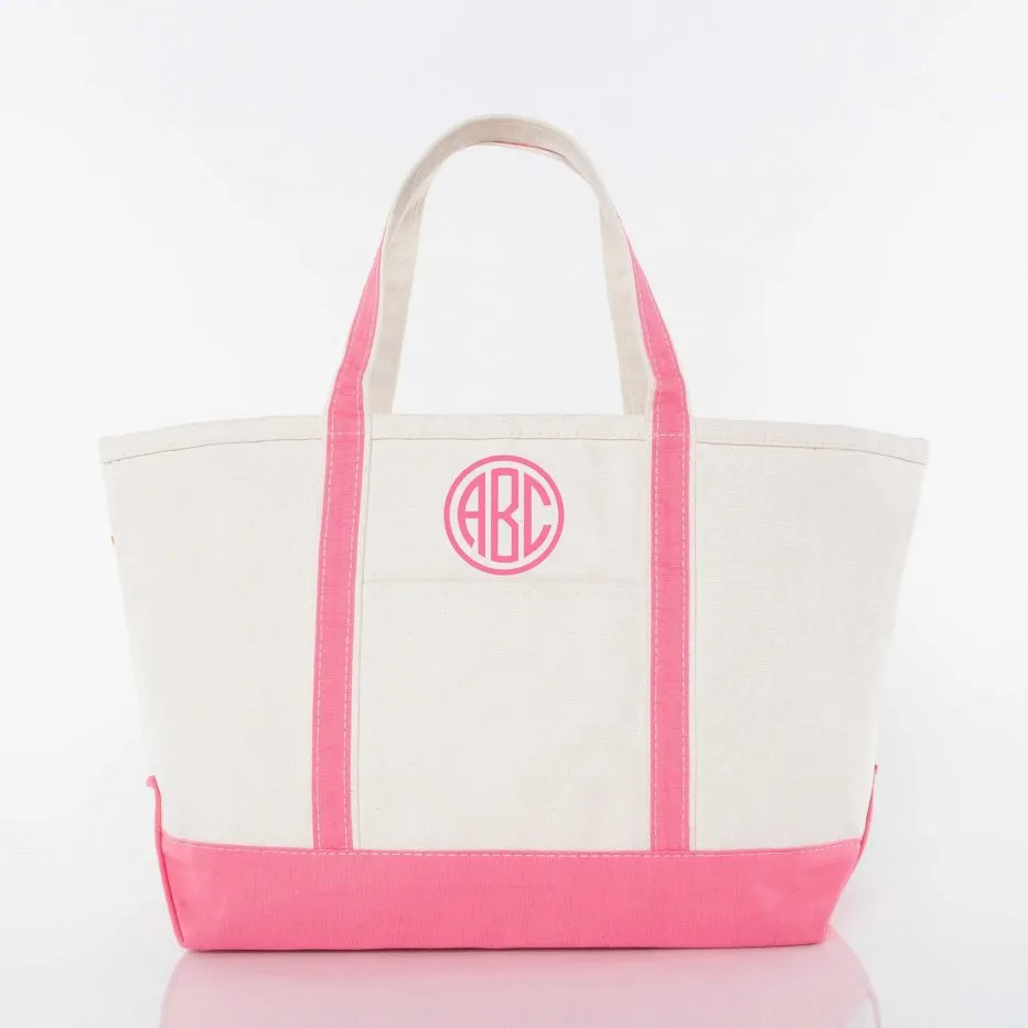 Canvas Large Boat Tote  - (five colorways)