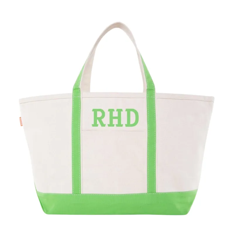 Canvas Large Boat Tote  - (five colorways)