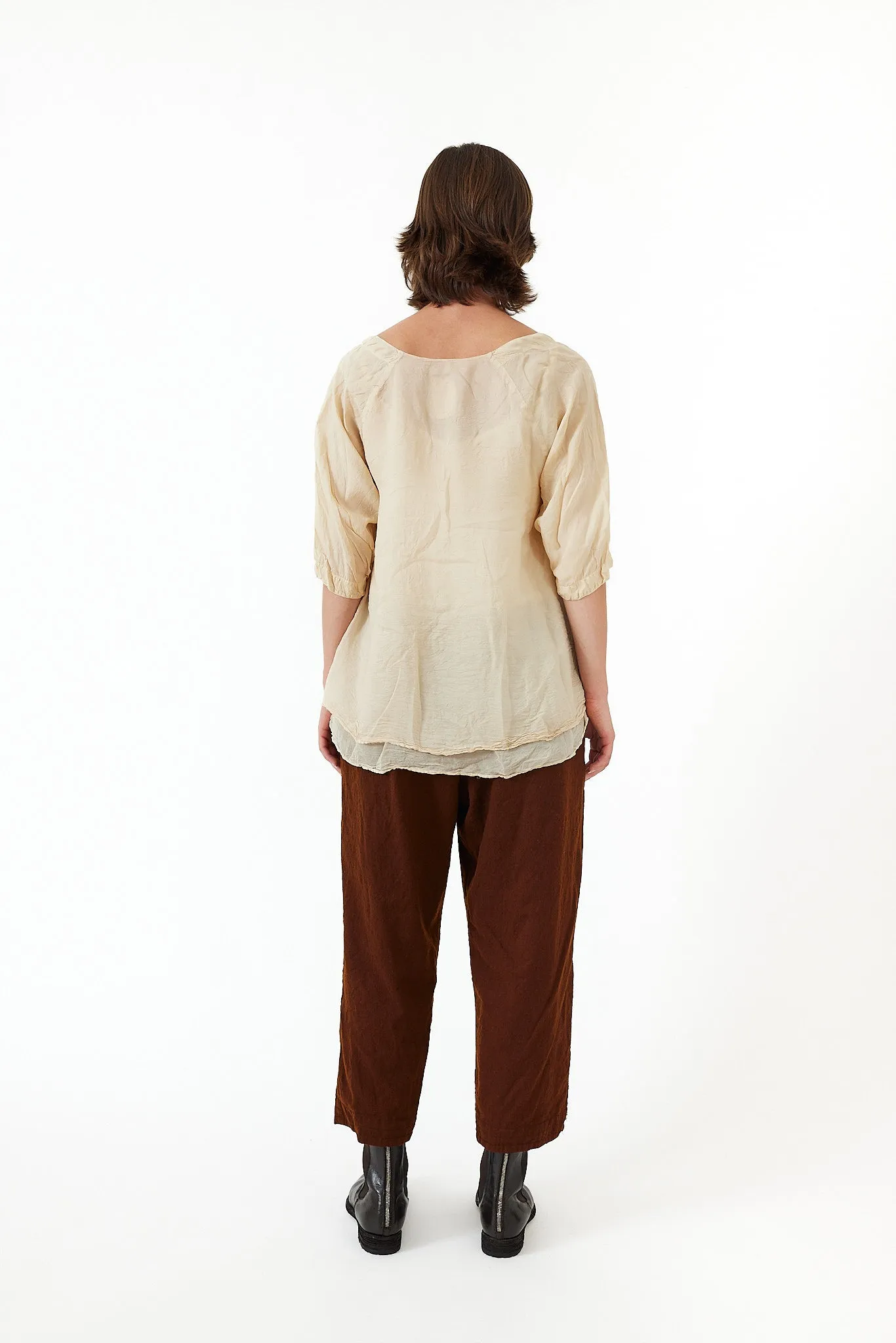 Chez Vidalenc - Raglant Top - Habotai Silk