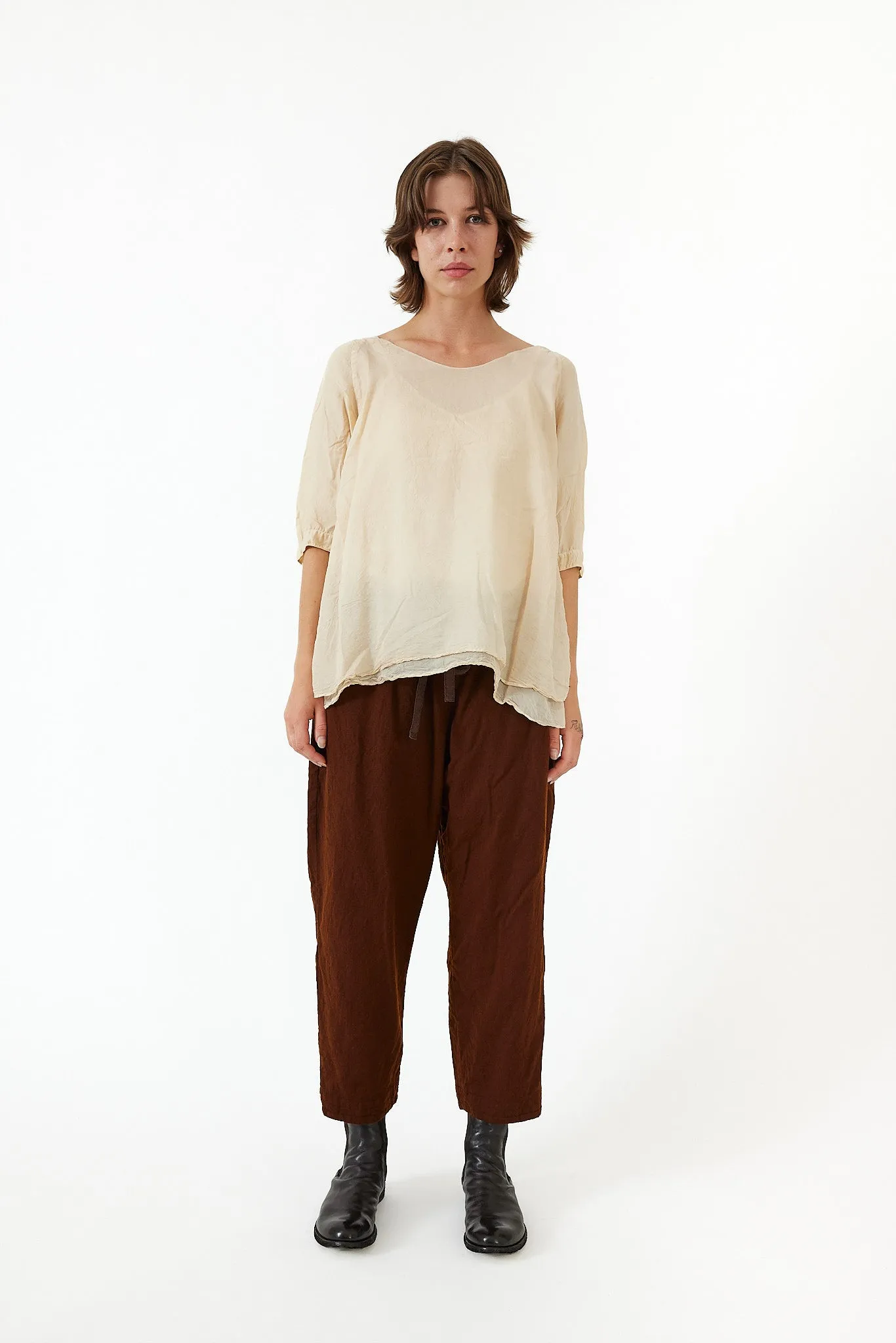 Chez Vidalenc - Raglant Top - Habotai Silk