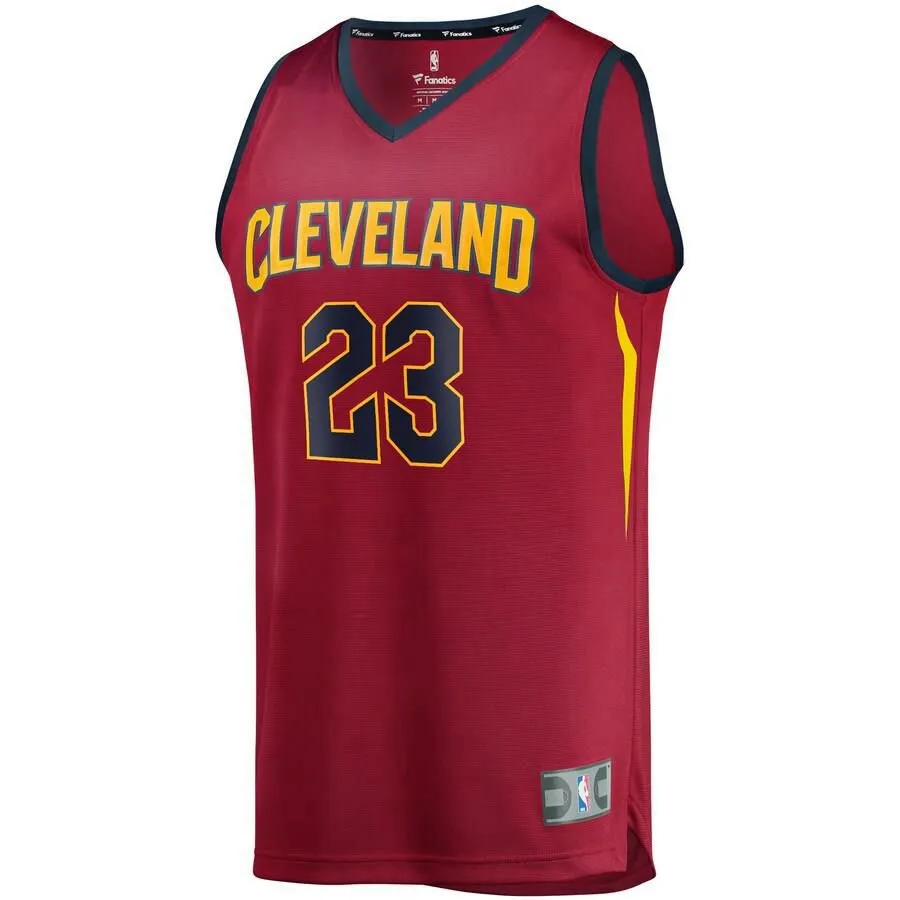 Cleveland Cavaliers LeBron James Fanatics Branded Replica Fast Break Icon Jersey Kids - Burgundy | Ireland U0133M3