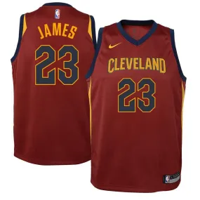 Cleveland Cavaliers LeBron James Nike Swingman Icon Jersey Kids - Burgundy | Ireland X1099D8