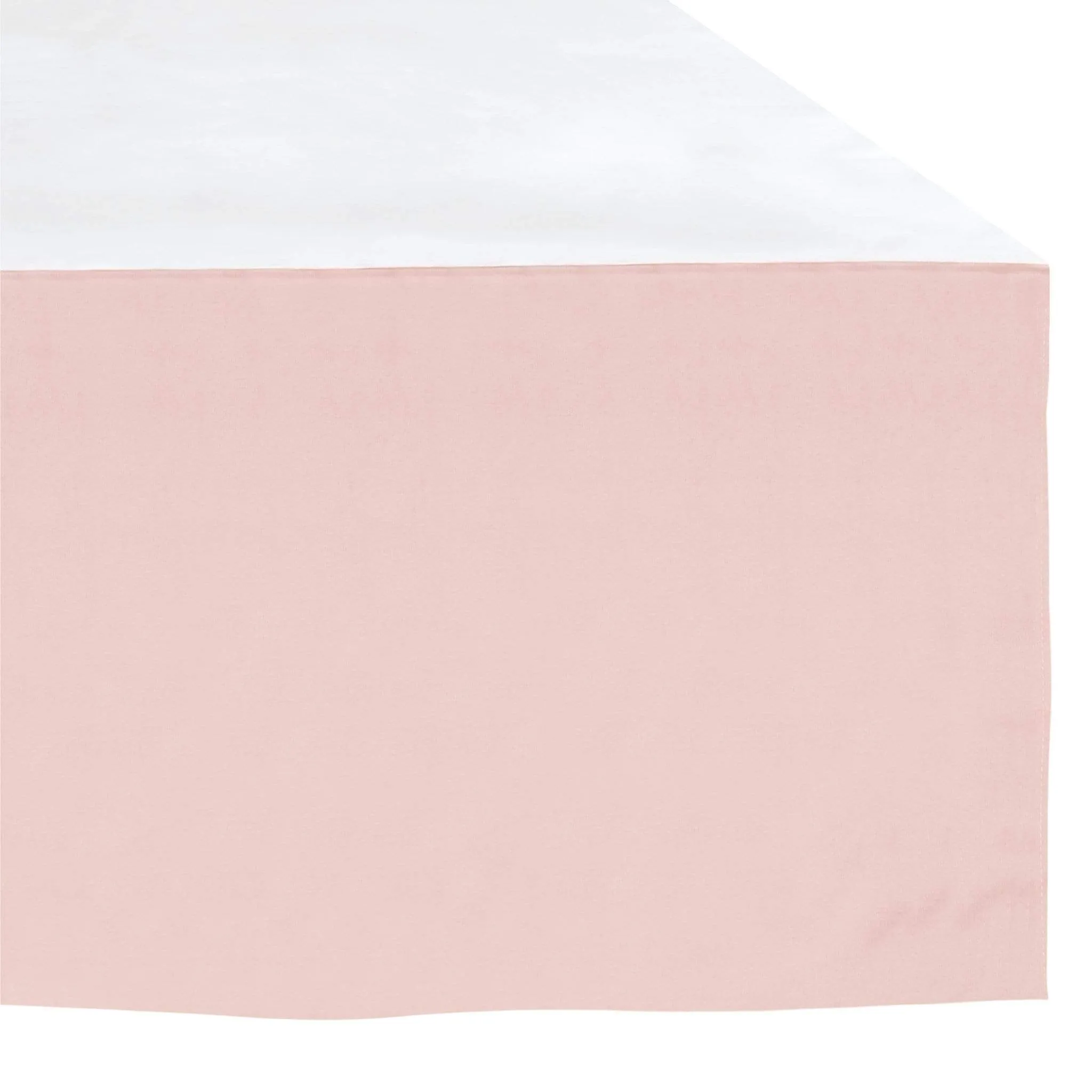 Crib bed skirt - pink