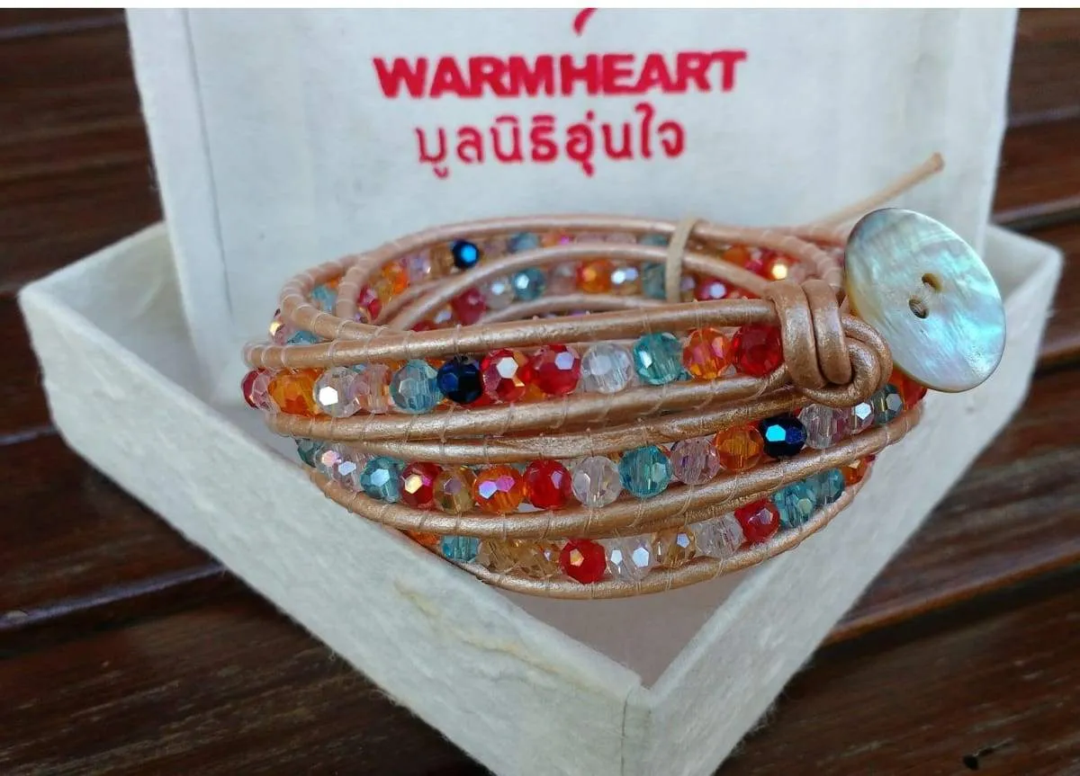 Crystal Multicolor Wrap Bracelet