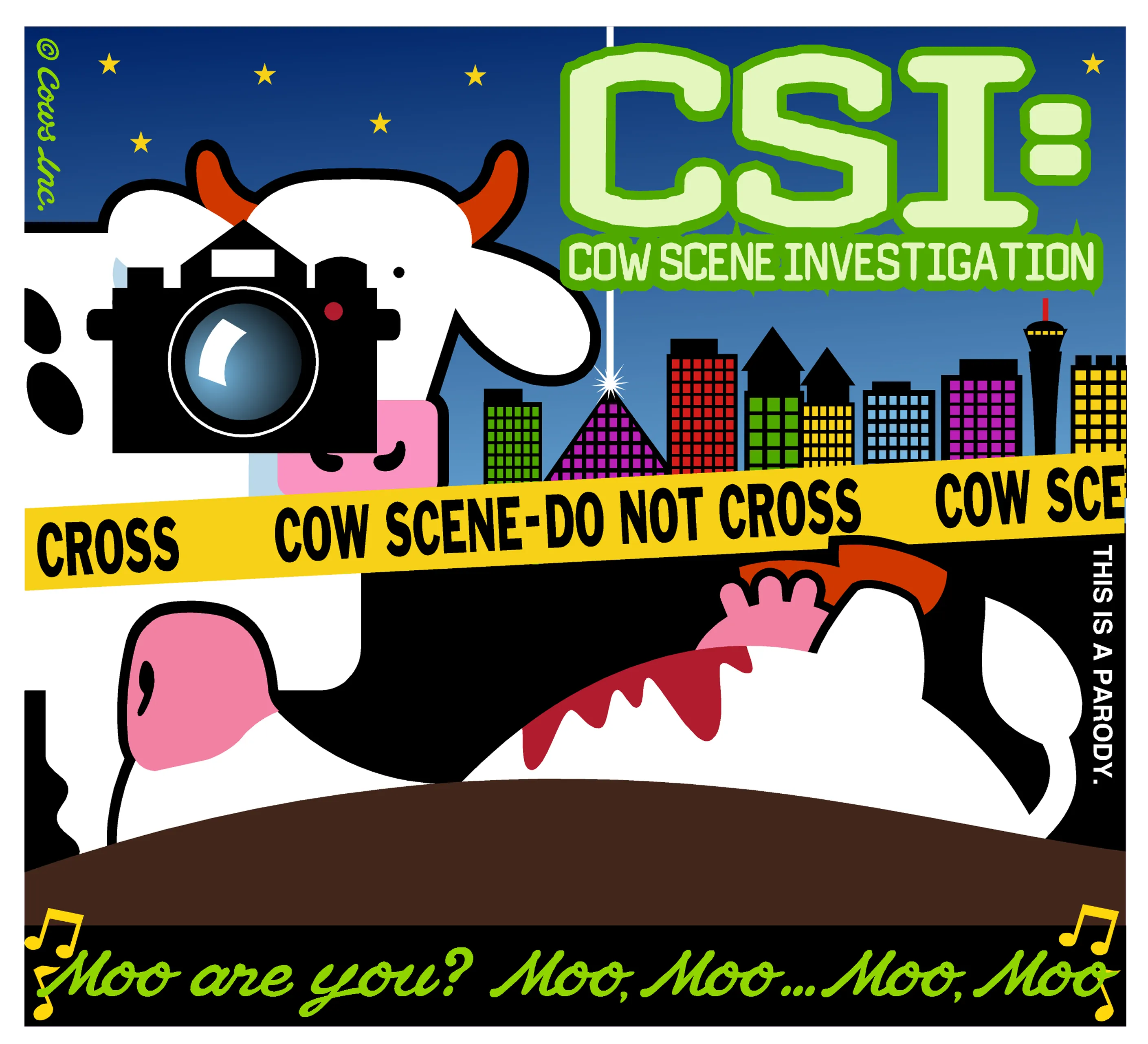 CSI: COW Scene Investigation COWS Classic T