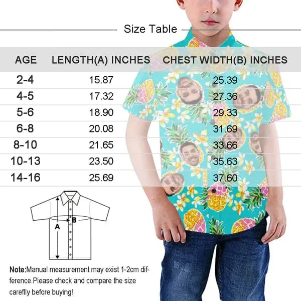 Custom Face Sunset Ocean Teenage Hawaiian Shirt