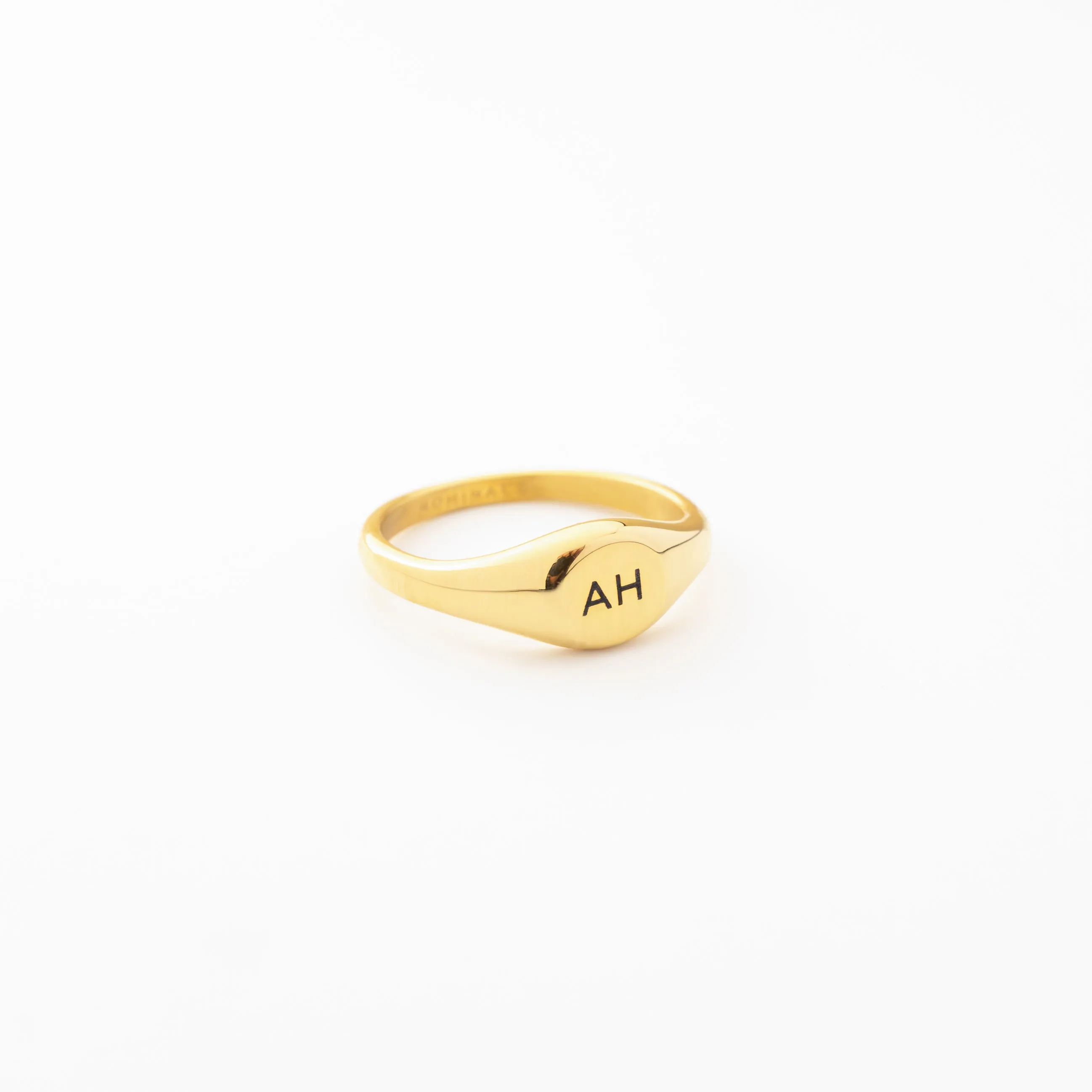 Custom Initials Signet Ring