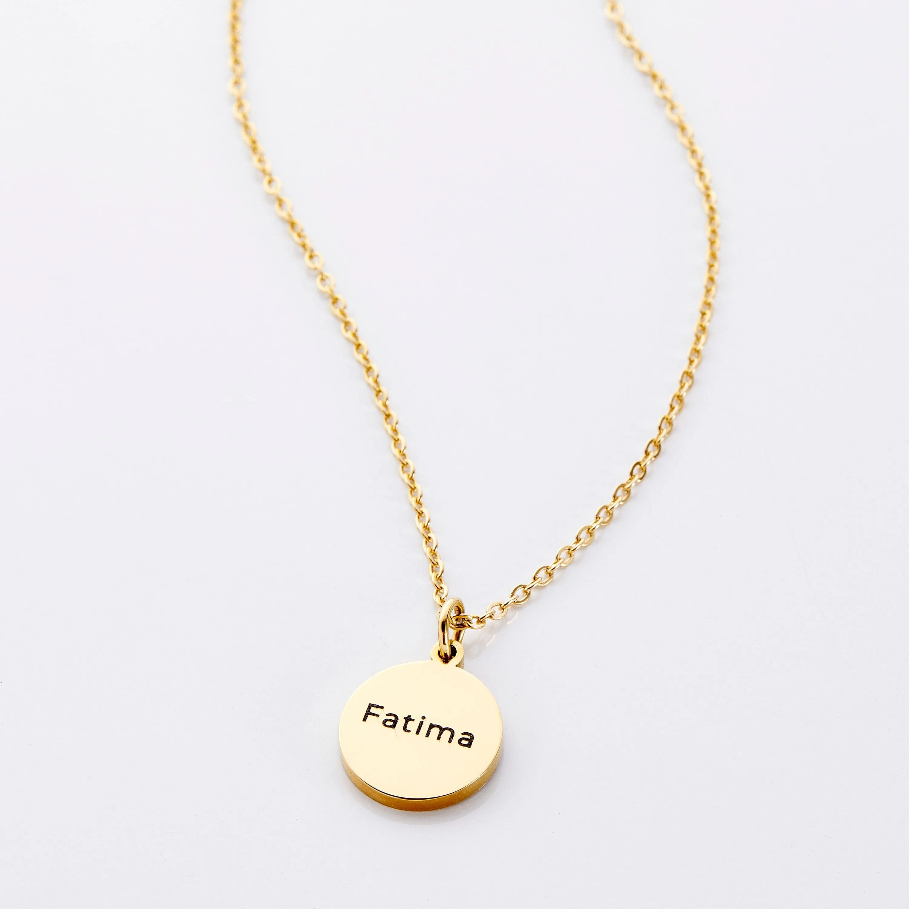 Custom Name Token Necklace