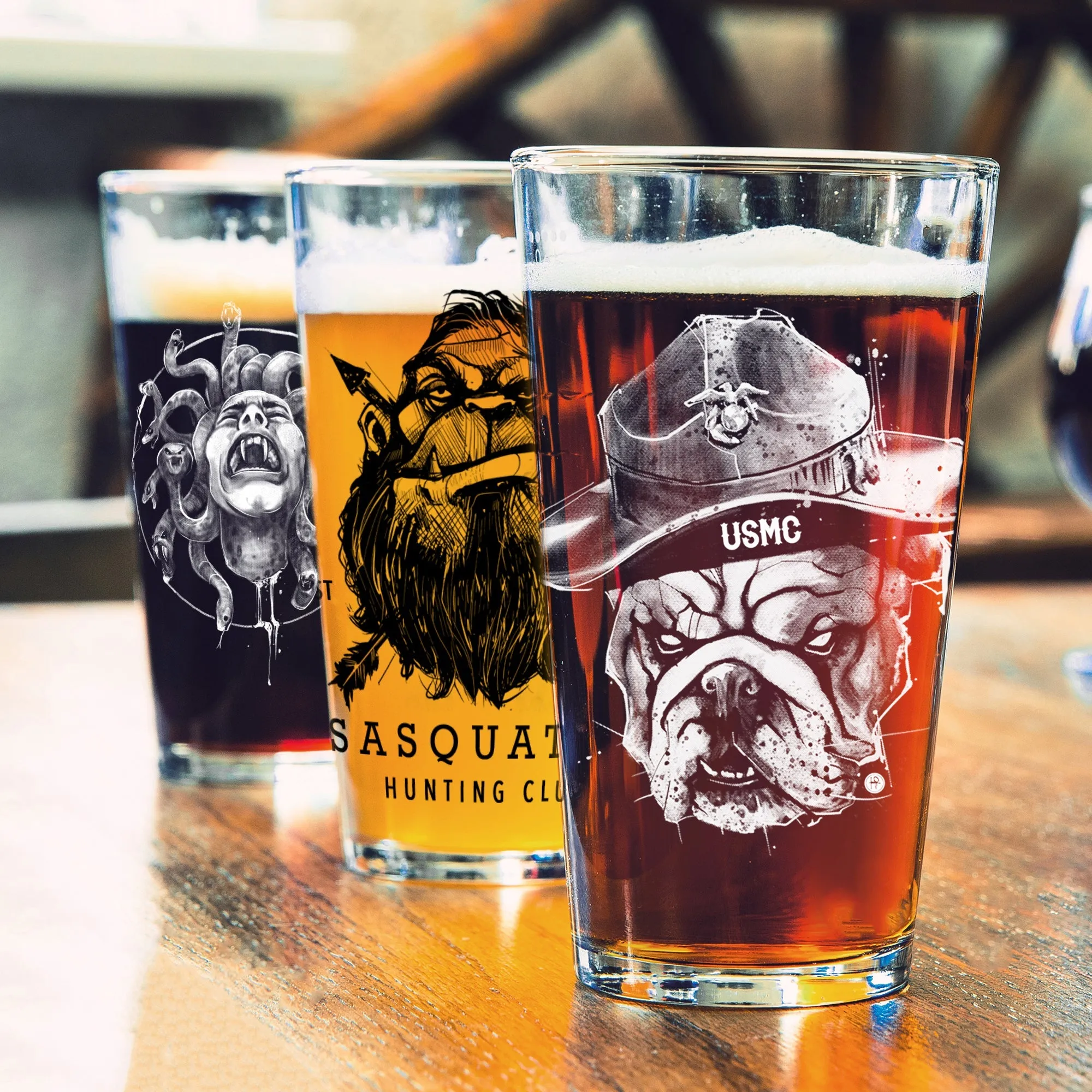 Custom Pint Glass Set