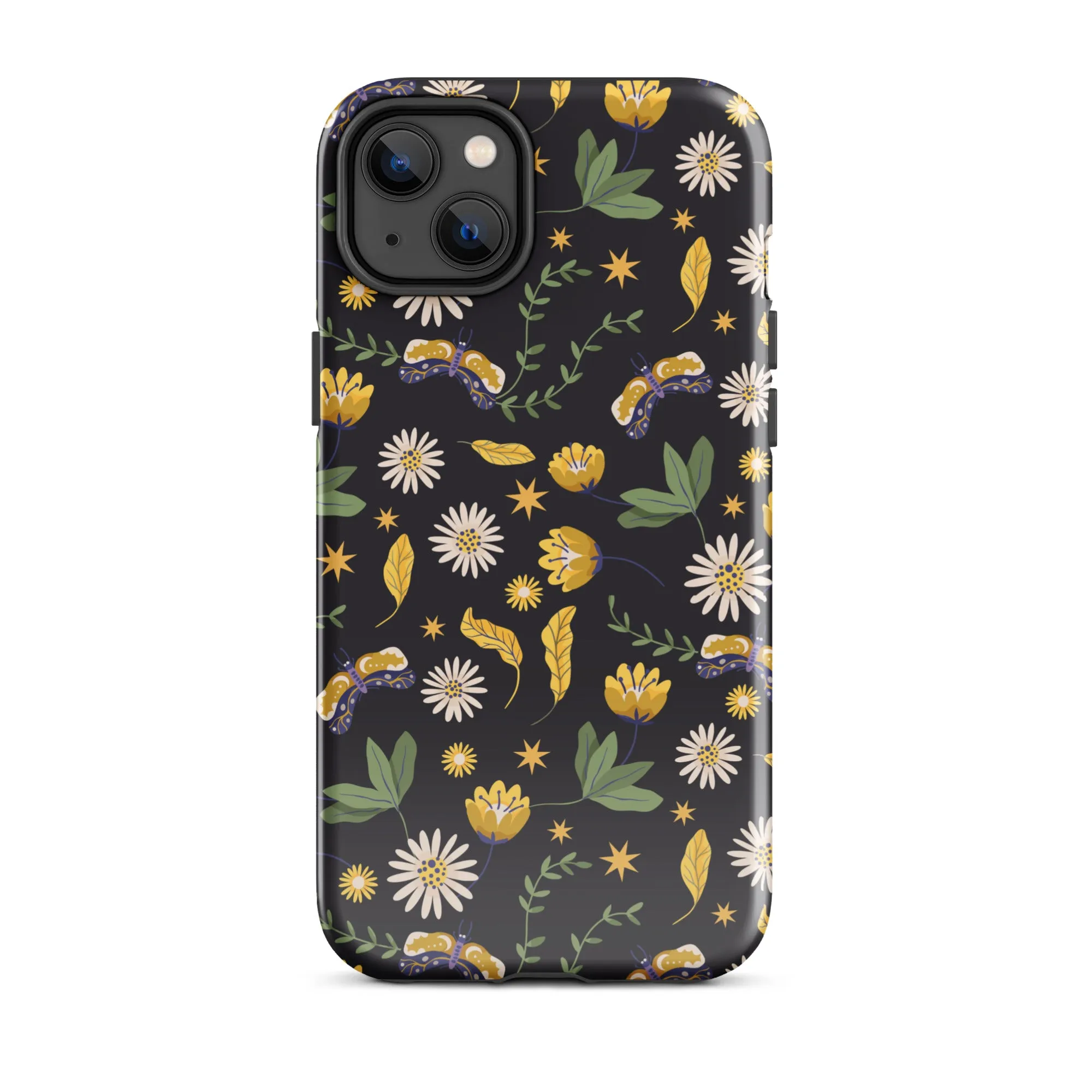 Dark Skies, Bright Blooms iPhone Case