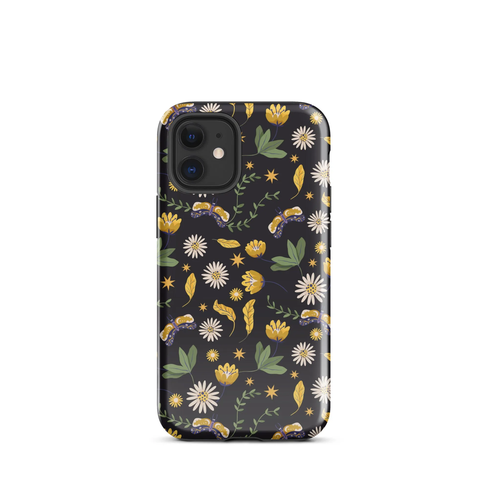 Dark Skies, Bright Blooms iPhone Case