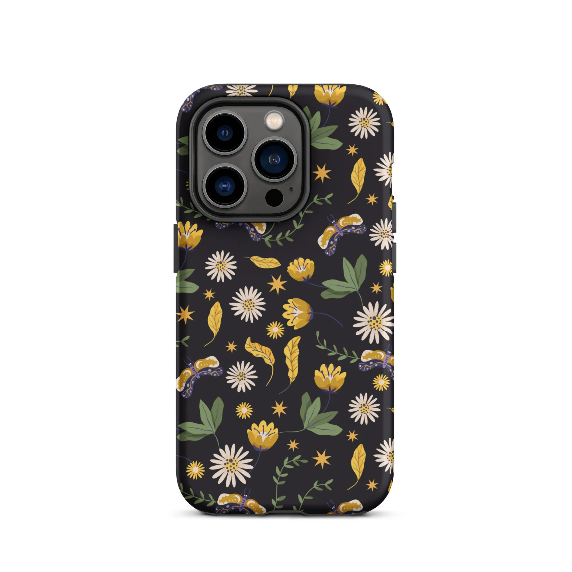 Dark Skies, Bright Blooms iPhone Case