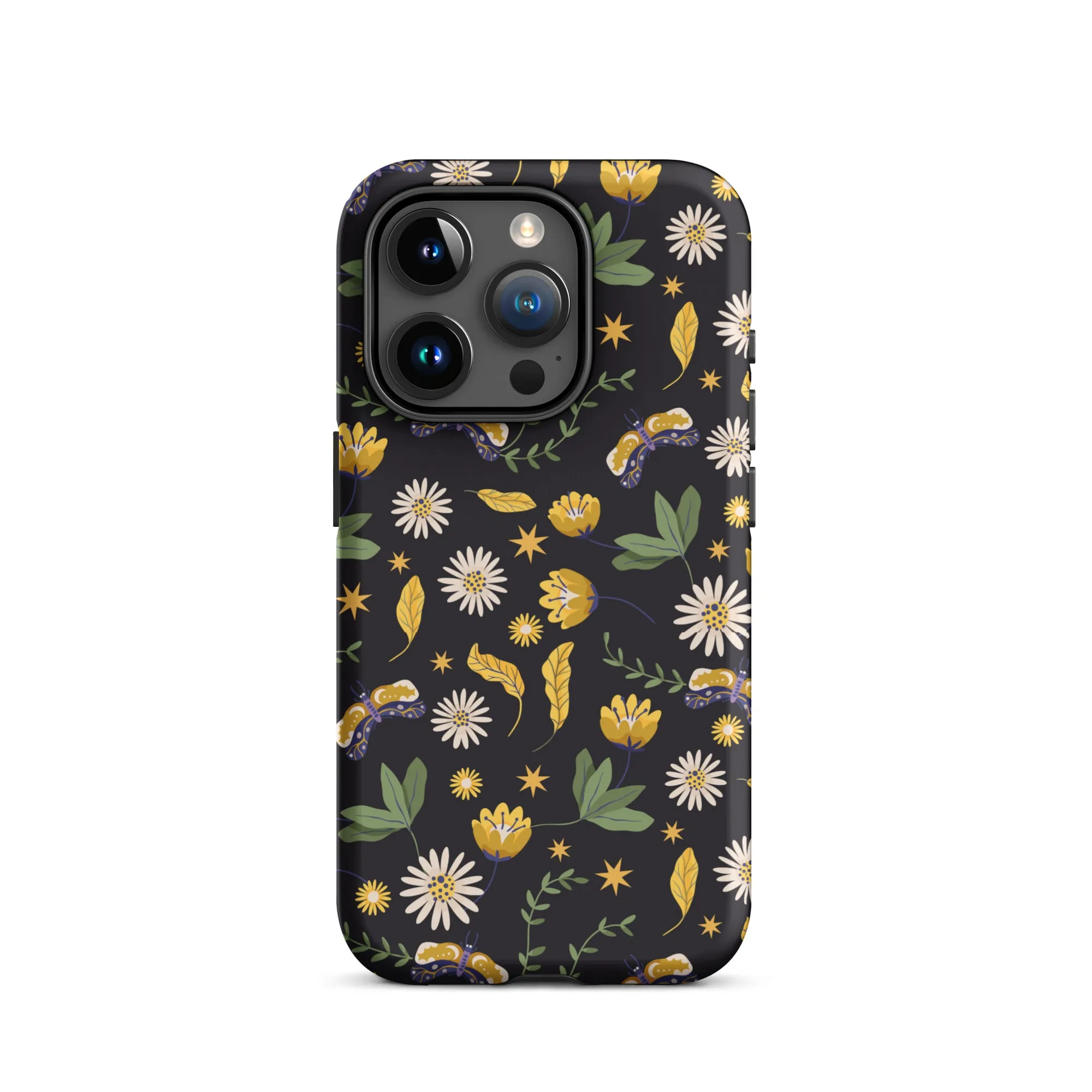 Dark Skies, Bright Blooms iPhone Case