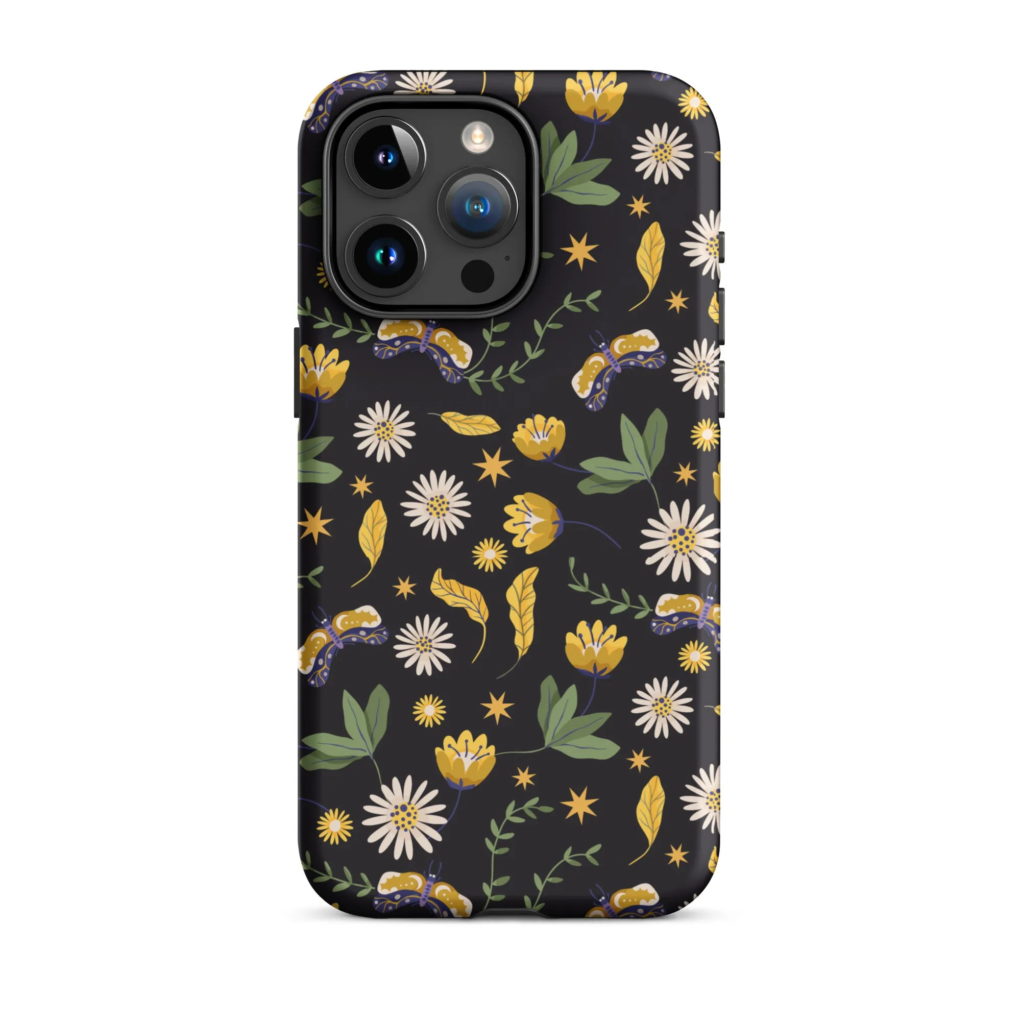 Dark Skies, Bright Blooms iPhone Case