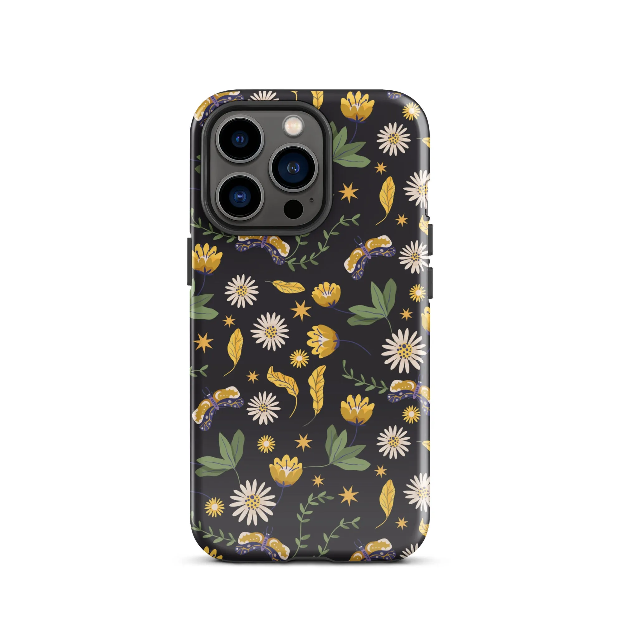 Dark Skies, Bright Blooms iPhone Case